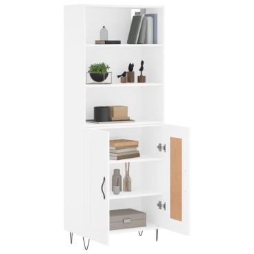 vidaXL Ντουλάπι Λευκό 69,5x34x180cm από Επεξεργασμένο Ξύλο 1 τεμ.