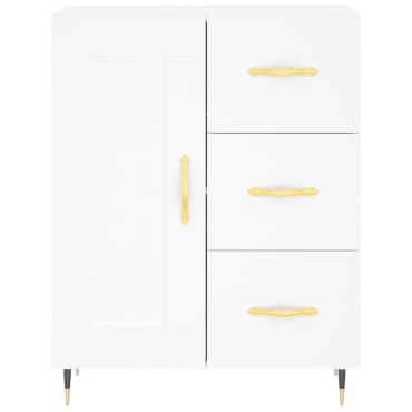 vidaXL Ντουλάπι Λευκό 69,5x34x180cm από Επεξεργασμένο Ξύλο 1 τεμ.