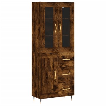 vidaXL Ντουλάπι Καπνιστή Δρυς 69,5x34x180cm από Επεξεργασμένο Ξύλο 1 τεμ.