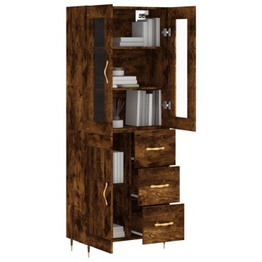 vidaXL Ντουλάπι Καπνιστή Δρυς 69,5x34x180cm από Επεξεργασμένο Ξύλο 1 τεμ.
