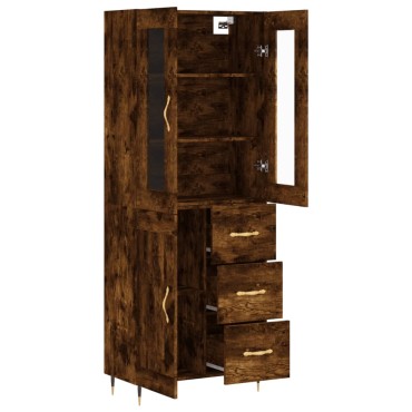 vidaXL Ντουλάπι Καπνιστή Δρυς 69,5x34x180cm από Επεξεργασμένο Ξύλο 1 τεμ.
