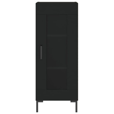 vidaXL Ντουλάπι Μαύρο 34,5x34x180cm από Επεξεργασμένο Ξύλο 1 τεμ.