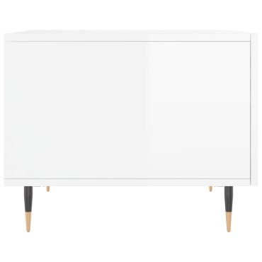 vidaXL Τραπεζάκια Σαλονιού 2 τεμ. Λευκά 50x50x40cm Επεξεργασμένο Ξύλο