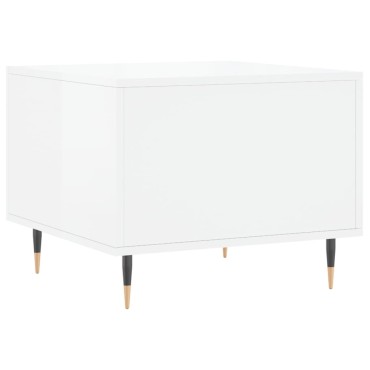 vidaXL Τραπεζάκια Σαλονιού 2 τεμ. Λευκά 50x50x40cm Επεξεργασμένο Ξύλο