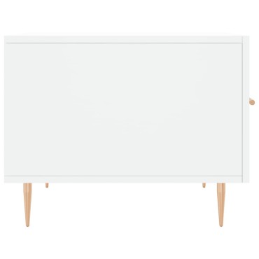 vidaXL Τραπεζάκια Σαλονιού 2 τεμ. Λευκά 50x50x40cm Επεξεργασμένο Ξύλο