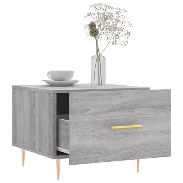 vidaXL Τραπεζάκια Σαλονιού 2 τεμ. Γκρι sonoma 50x50x40cm Επεξ. Ξύλο