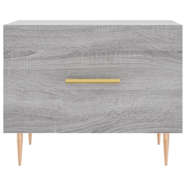 vidaXL Τραπεζάκια Σαλονιού 2 τεμ. Γκρι sonoma 50x50x40cm Επεξ. Ξύλο