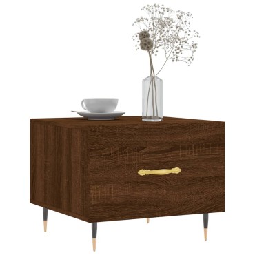 vidaXL Τραπεζάκια Σαλονιού 2 τεμ. Brown Oak 50x50x40cm Επεξ. Ξύλο