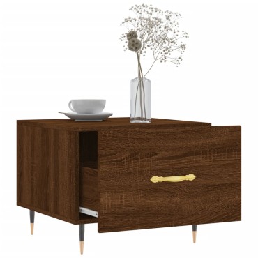 vidaXL Τραπεζάκια Σαλονιού 2 τεμ. Brown Oak 50x50x40cm Επεξ. Ξύλο