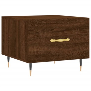 vidaXL Τραπεζάκια Σαλονιού 2 τεμ. Brown Oak 50x50x40cm Επεξ. Ξύλο