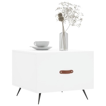 vidaXL Τραπεζάκια Σαλονιού 2 τεμ. Λευκά 50x50x40cm Επεξεργασμένο Ξύλο