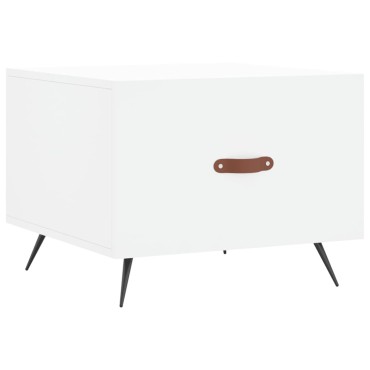 vidaXL Τραπεζάκια Σαλονιού 2 τεμ. Λευκά 50x50x40cm Επεξεργασμένο Ξύλο