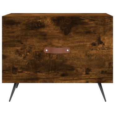 vidaXL Τραπεζάκια Σαλονιού 2 τεμ. Καπνιστή Oak 50x50x40cm Επεξ. Ξύλο