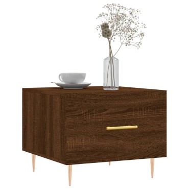 vidaXL Τραπεζάκια Σαλονιού 2 τεμ. Brown Oak 50x50x40cm Επεξ. Ξύλο