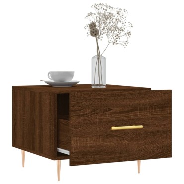 vidaXL Τραπεζάκια Σαλονιού 2 τεμ. Brown Oak 50x50x40cm Επεξ. Ξύλο