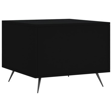 vidaXL Τραπεζάκια Σαλονιού 2 τεμ. Μαύρα 50x50x40cm Επεξεργ. Ξύλο