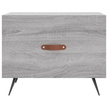 vidaXL Τραπεζάκια Σαλονιού 2 τεμ. Γκρι sonoma 50x50x40cm Επεξ. Ξύλο
