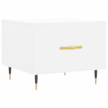 vidaXL Τραπεζάκια Σαλονιού 2 τεμ. Λευκά 50x50x40cm Επεξεργασμένο Ξύλο
