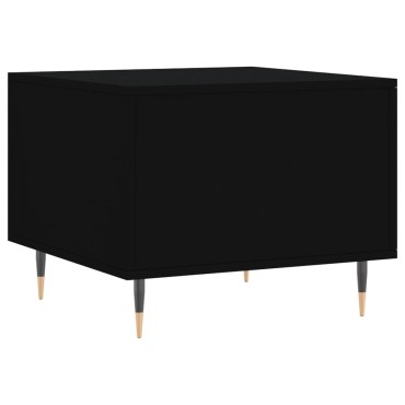 vidaXL Τραπεζάκια Σαλονιού 2 τεμ. Μαύρα 50x50x40cm Επεξεργ. Ξύλο
