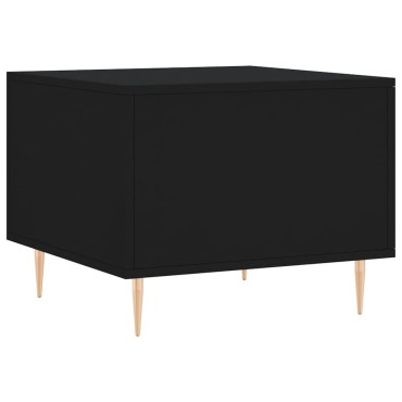vidaXL Τραπεζάκια Σαλονιού 2 τεμ. Μαύρα 50x50x40cm Επεξεργ. Ξύλο