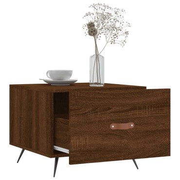 vidaXL Τραπεζάκια Σαλονιού 2 τεμ. Brown Oak 50x50x40cm Επεξ. Ξύλο