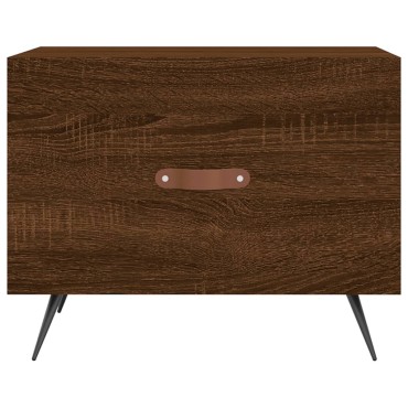 vidaXL Τραπεζάκια Σαλονιού 2 τεμ. Brown Oak 50x50x40cm Επεξ. Ξύλο