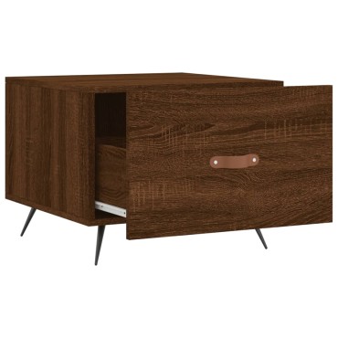 vidaXL Τραπεζάκια Σαλονιού 2 τεμ. Brown Oak 50x50x40cm Επεξ. Ξύλο