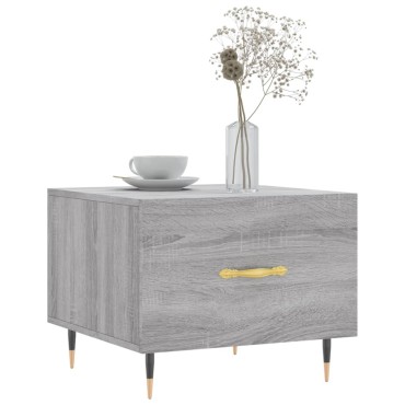 vidaXL Τραπεζάκια Σαλονιού 2 τεμ. Γκρι sonoma 50x50x40cm Επεξ. Ξύλο