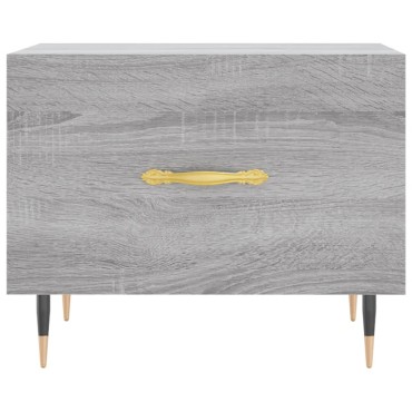 vidaXL Τραπεζάκια Σαλονιού 2 τεμ. Γκρι sonoma 50x50x40cm Επεξ. Ξύλο