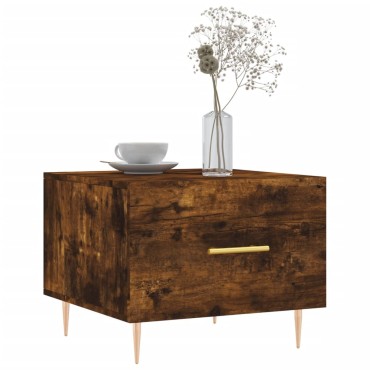 vidaXL Τραπεζάκια Σαλονιού 2 τεμ. Καπνιστή Oak 50x50x40cm Επεξ. Ξύλο