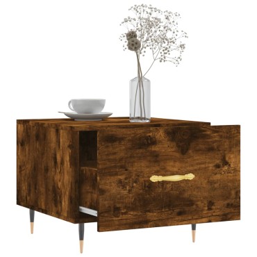 vidaXL Τραπεζάκια Σαλονιού 2 τεμ. Καπνιστή Oak 50x50x40cm Επεξ. Ξύλο