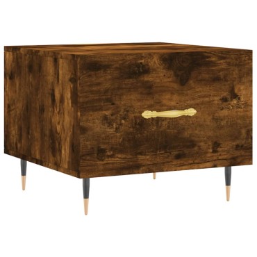 vidaXL Τραπεζάκια Σαλονιού 2 τεμ. Καπνιστή Oak 50x50x40cm Επεξ. Ξύλο