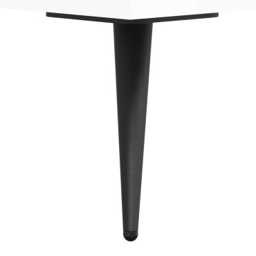 vidaXL Τραπεζάκια Σαλονιού 2 τεμ. Λευκά 50x50x40cm Επεξεργασμένο Ξύλο