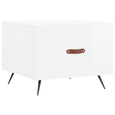 vidaXL Τραπεζάκια Σαλονιού 2 τεμ. Λευκά 50x50x40cm Επεξεργασμένο Ξύλο