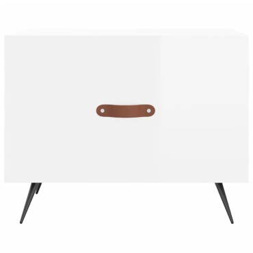 vidaXL Τραπεζάκια Σαλονιού 2 τεμ. Λευκά 50x50x40cm Επεξεργασμένο Ξύλο