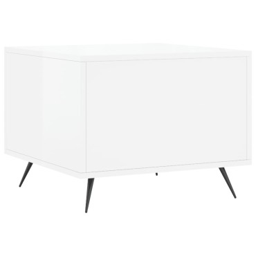 vidaXL Τραπεζάκια Σαλονιού 2 τεμ. Λευκά 50x50x40cm Επεξεργασμένο Ξύλο