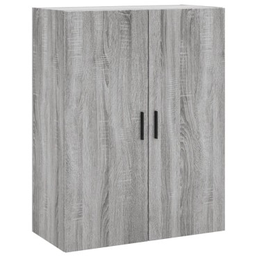 vidaXL Ντουλάπι Γκρι Sonoma 69,5x34x180cm Επεξεργασμένο Ξύλο 1 τεμ.