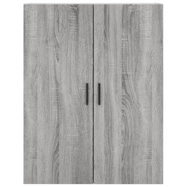 vidaXL Ντουλάπι Γκρι Sonoma 69,5x34x180cm Επεξεργασμένο Ξύλο 1 τεμ.