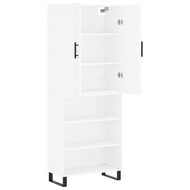 vidaXL Ντουλάπι Λευκό 69,5x34x180cm από Επεξεργασμένο Ξύλο 1 τεμ.