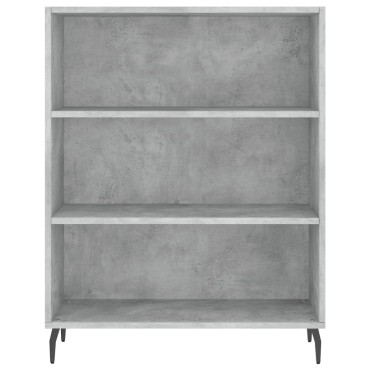 vidaXL Ντουλάπι Γκρι Σκυροδέματος 69,5x34x180cm Επεξεργασμένο Ξύλο 1 τεμ.