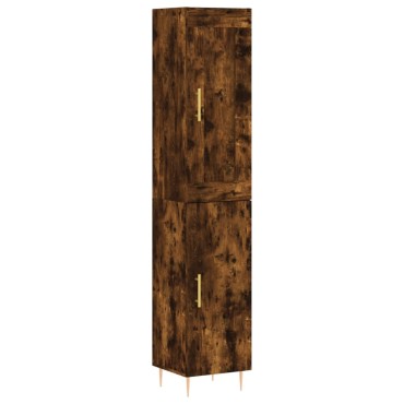 vidaXL Ντουλάπι Καπνιστή δρυς 34,5x34x180cm από Επεξεργασμένο Ξύλο 1 τεμ.