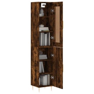 vidaXL Ντουλάπι Καπνιστή δρυς 34,5x34x180cm από Επεξεργασμένο Ξύλο 1 τεμ.
