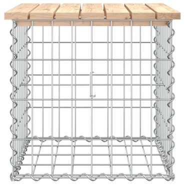 vidaXL Παγκάκι Κήπου Συρματοκιβώτιο 43x44x42cm από Μασίφ Ξύλο Πεύκου 1 τεμ.