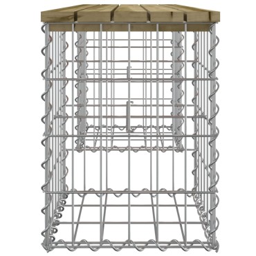 vidaXL Παγκάκι Κήπου Συρματοκιβώτιο 103x31x42cm Εμποτ. Ξύλο Πεύκου 1 τεμ.