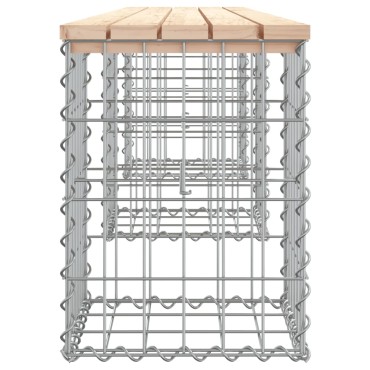 vidaXL Παγκάκι Κήπου Συρματοκιβώτιο 203x31x42cm από Μασίφ Ξύλο Πεύκου 1 τεμ.