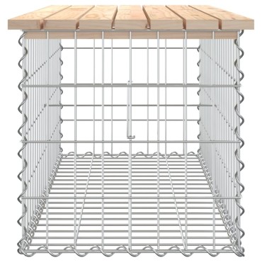 vidaXL Παγκάκι Κήπου Συρματοκιβώτιο 103x44x42cm Μασίφ Ξύλο Πεύκου 1 τεμ.