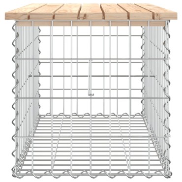vidaXL Παγκάκι Κήπου Συρματοκιβώτιο 83x44x42cm Μασίφ Ξύλο Πεύκου 1 τεμ.