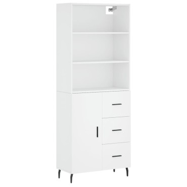 vidaXL Ντουλάπι Λευκό 69,5x34x180cm από Επεξεργασμένο Ξύλο 1 τεμ.