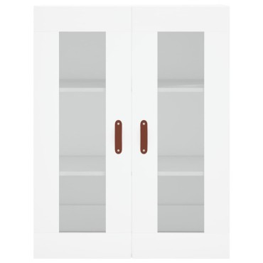 vidaXL Ντουλάπια Επιτοίχια 2 τεμ. Λευκά από Επεξεργασμένο Ξύλο 69,5x34x90cm