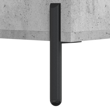 vidaXL Ντουλάπι Γκρι Σκυροδέματος 34,5x34x180cm Επεξεργασμένο Ξύλο 1 τεμ.